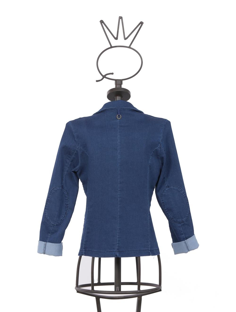 Save The Queen Giacca Di Jeans Con Applicazioni