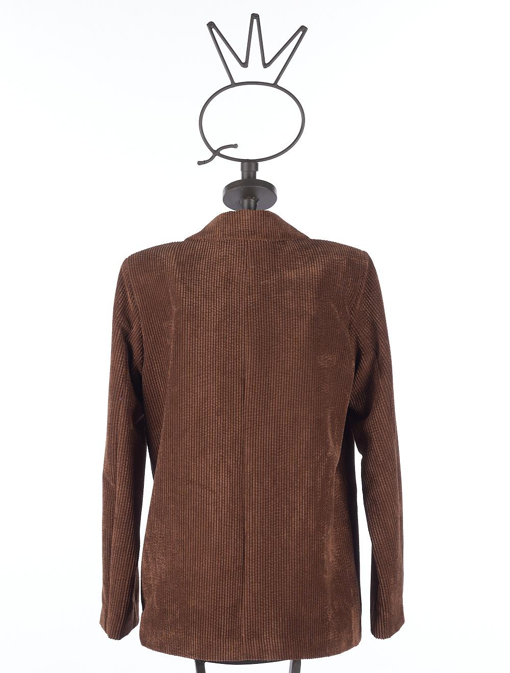 Save The Queen Giacca Marrone Di Velluto A Coste