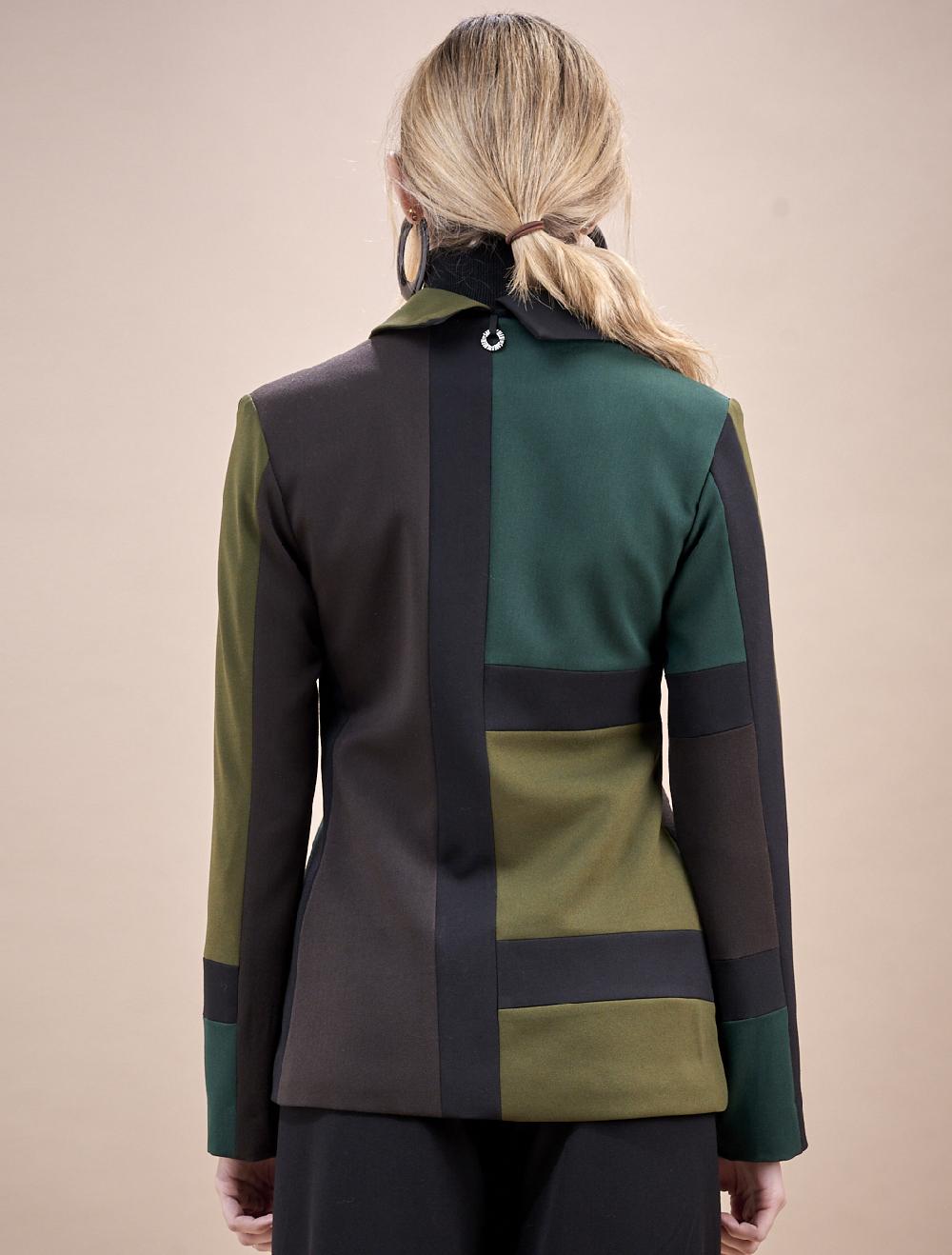 Save The Queen Giacca Marrone E Verde