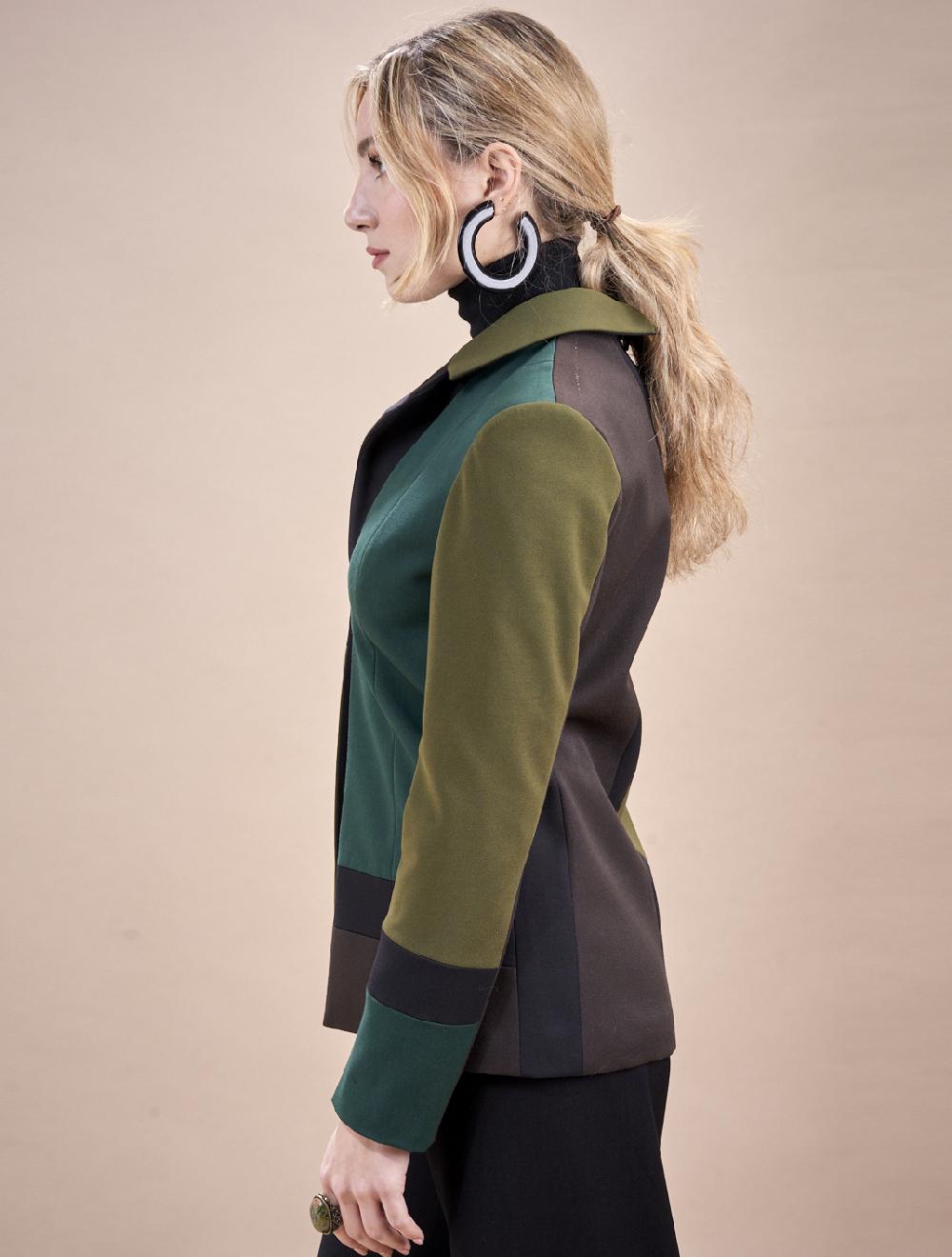 Save The Queen Giacca Marrone E Verde