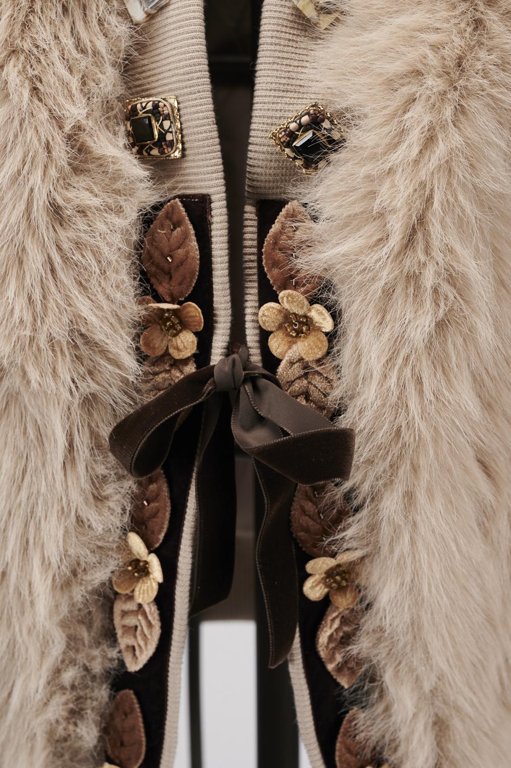 Save The Queen Giacchino In Ecopelliccia Beige