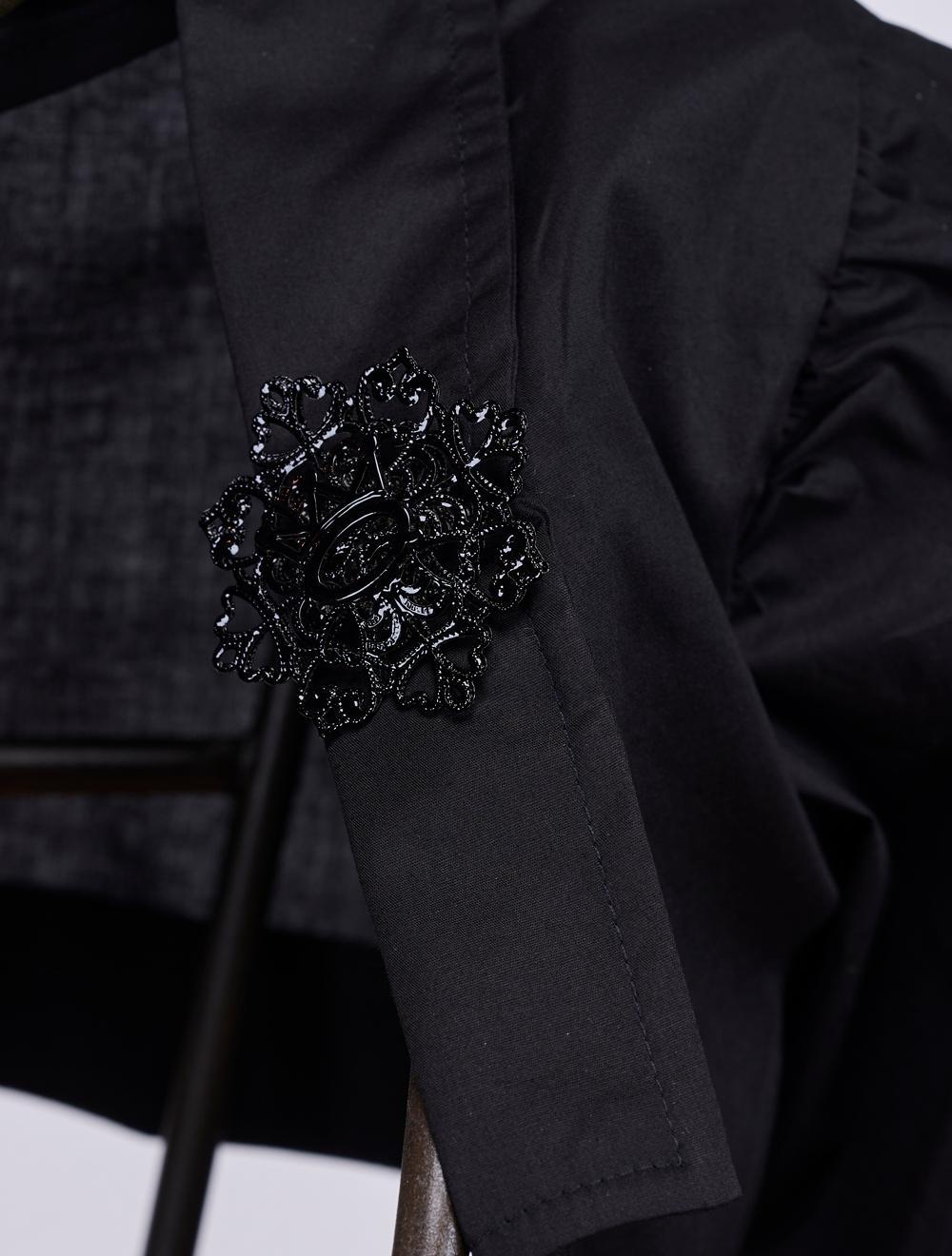 Save The Queen Giacchino Nero Di Cotone