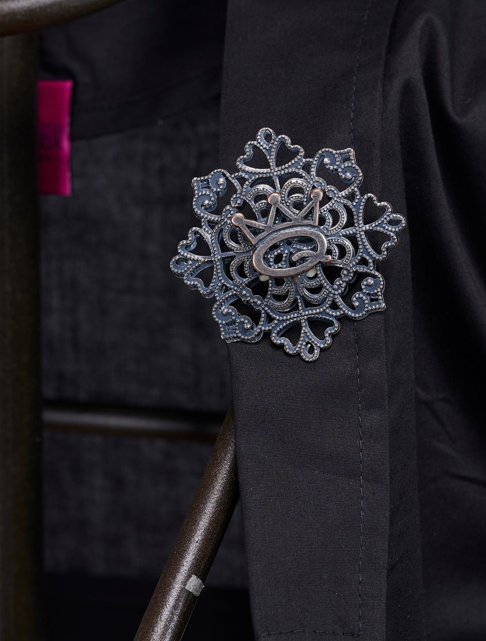 Save The Queen Giacchino Nero Di Cotone