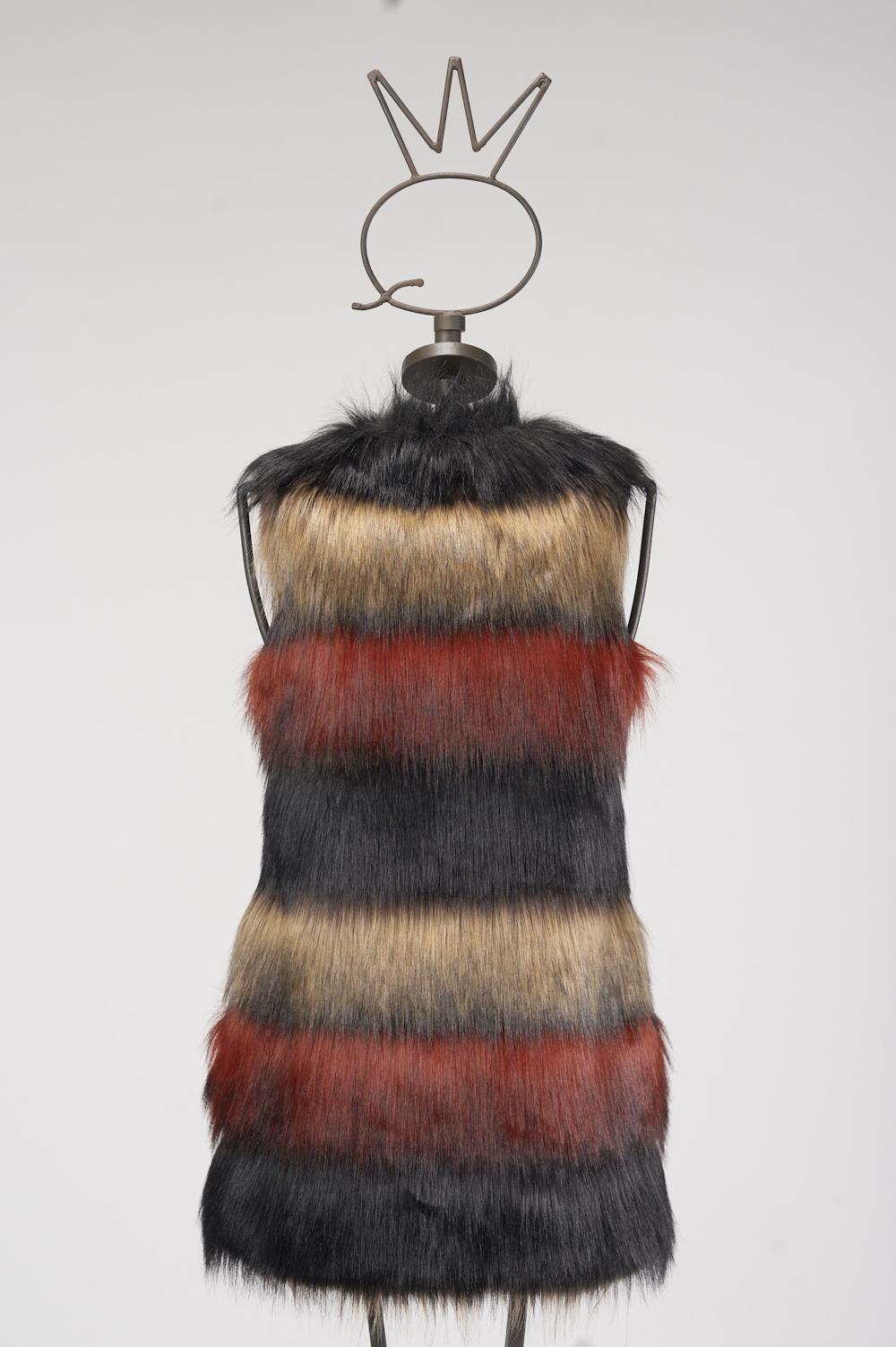 Save The Queen Gilet In Ecopelliccia