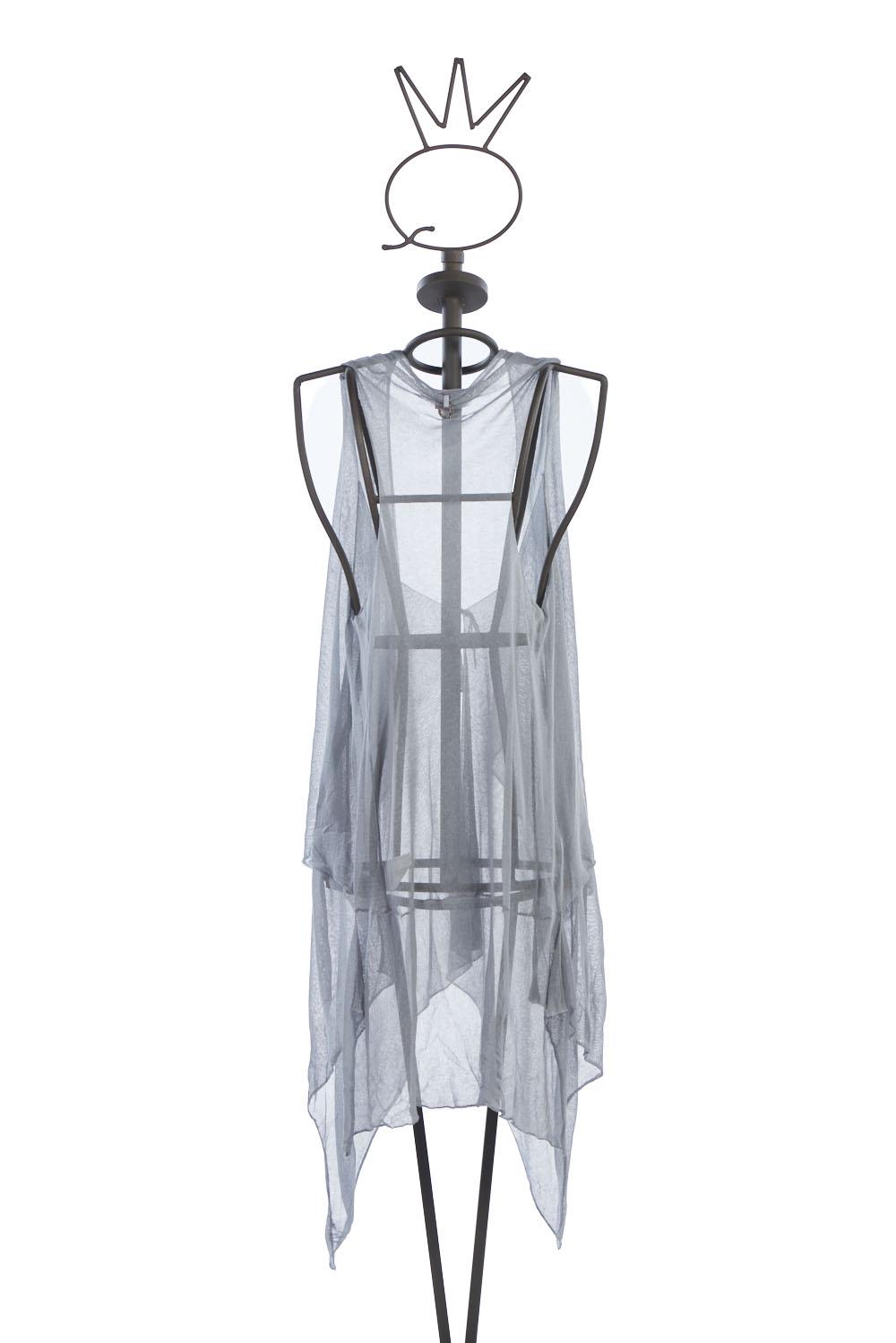 Save The Queen Gilet Lungo Asimmetrico