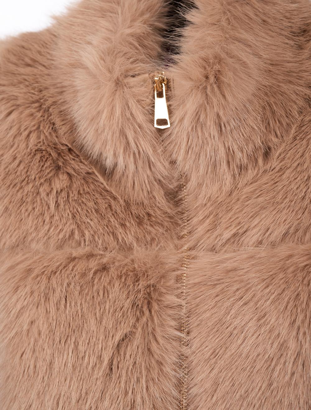 Save The Queen Giubbino Beige In Ecopelliccia