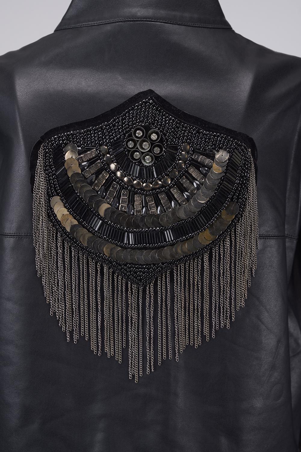 Save The Queen Giubbotto Corto In Ecopelle Nera