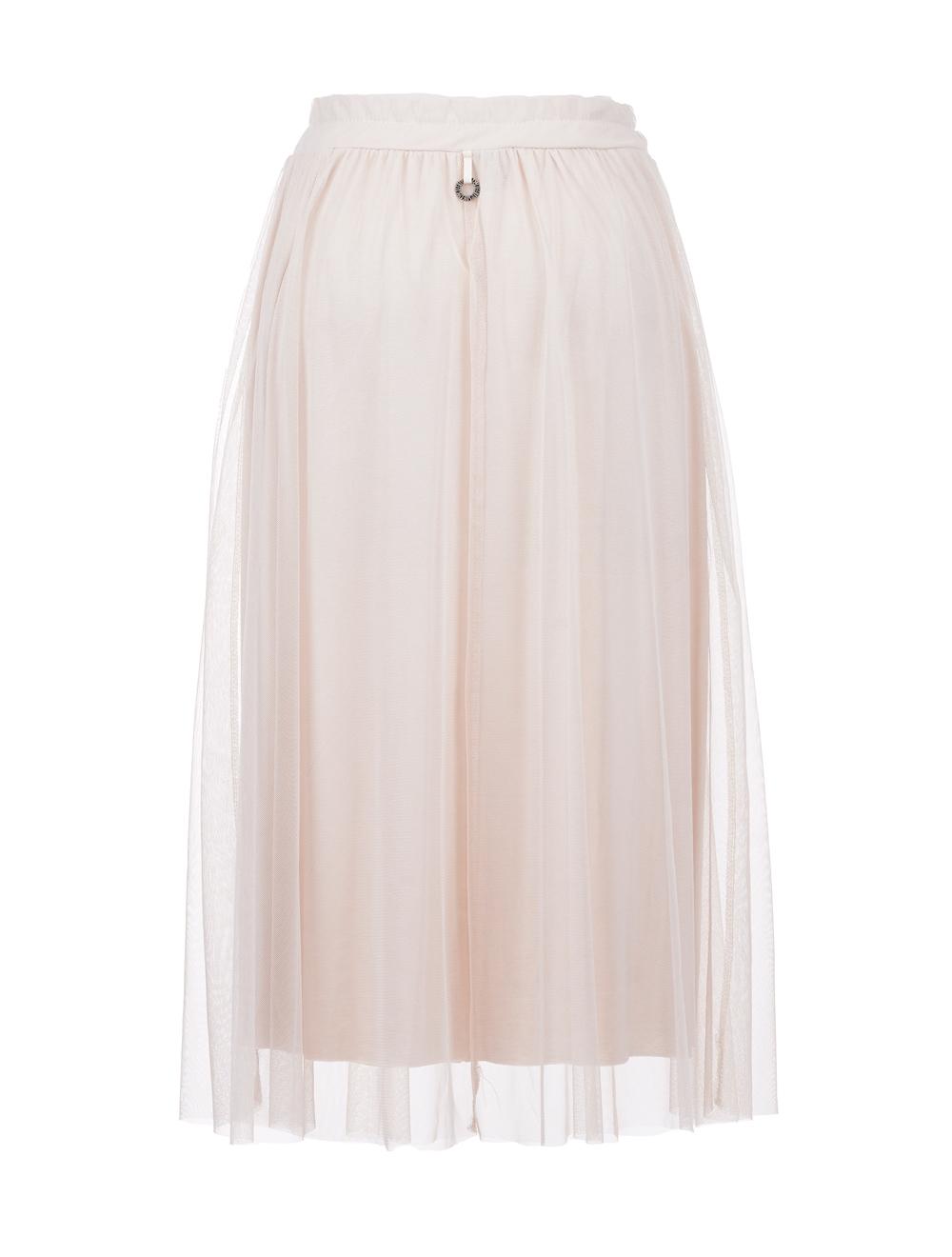 Save The Queen Gonna Lunga Beige Con Applicazioni