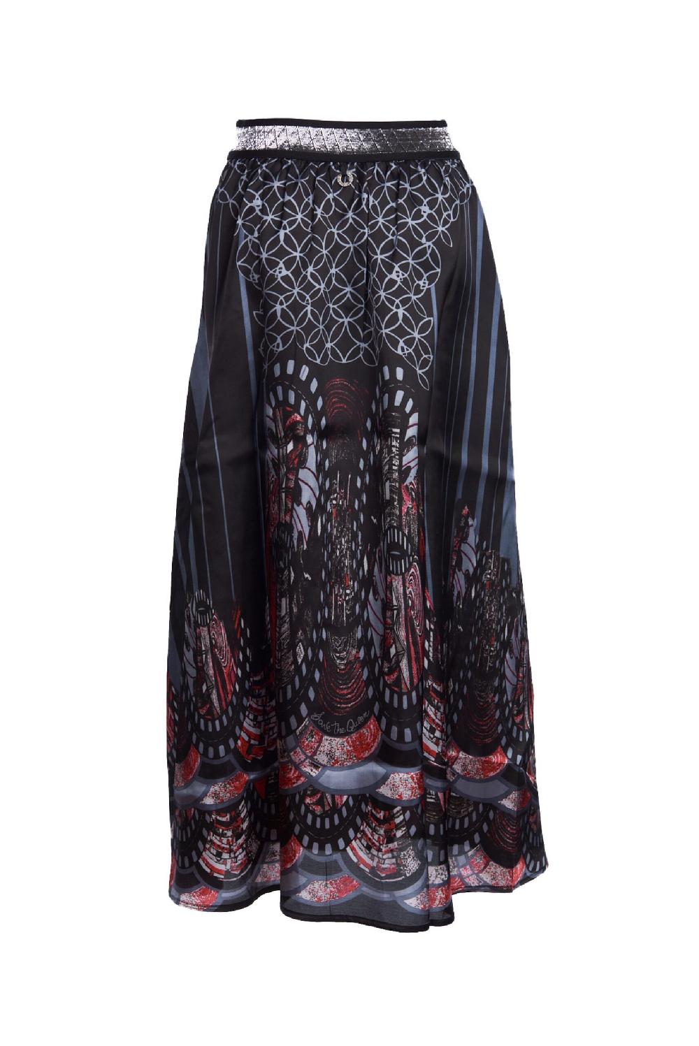 Save The Queen Gonna Lunga In Seta Stampata