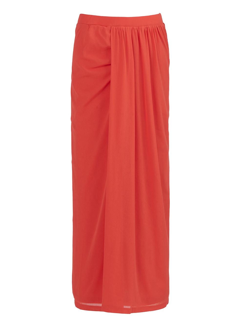 Save The Queen Gonna lunga in tulle corallo