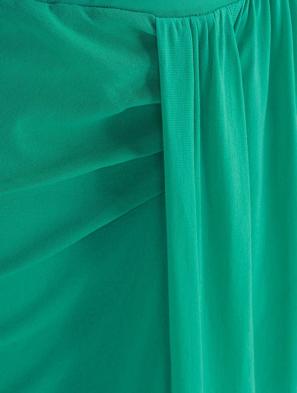 Save The Queen Gonna Lunga In Tulle Verde Smeraldo