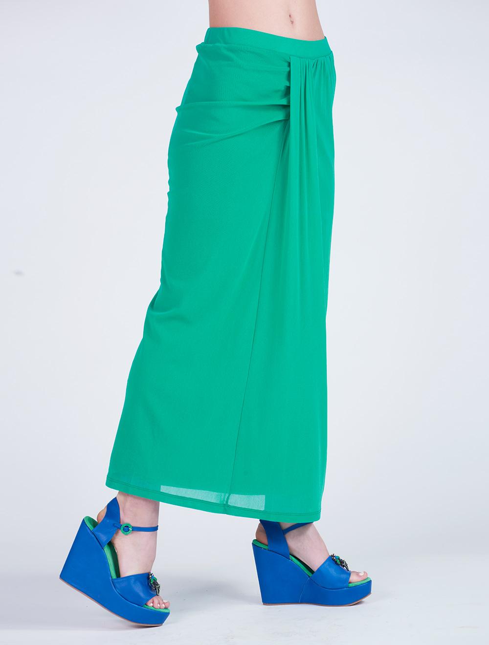 Save The Queen Gonna Lunga In Tulle Verde Smeraldo