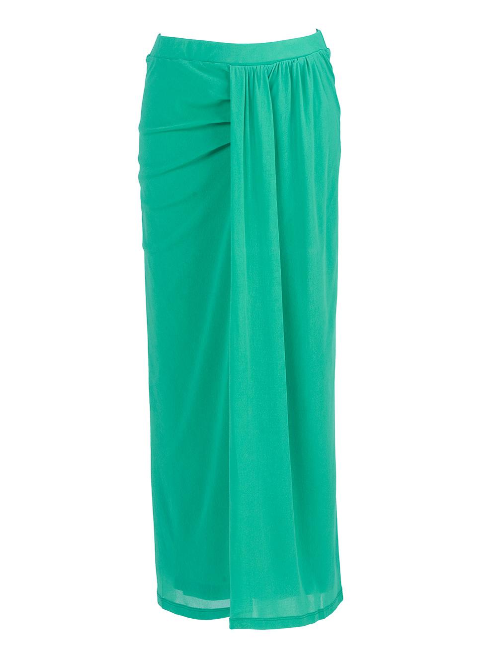 Save The Queen Gonna lunga in tulle verde smeraldo