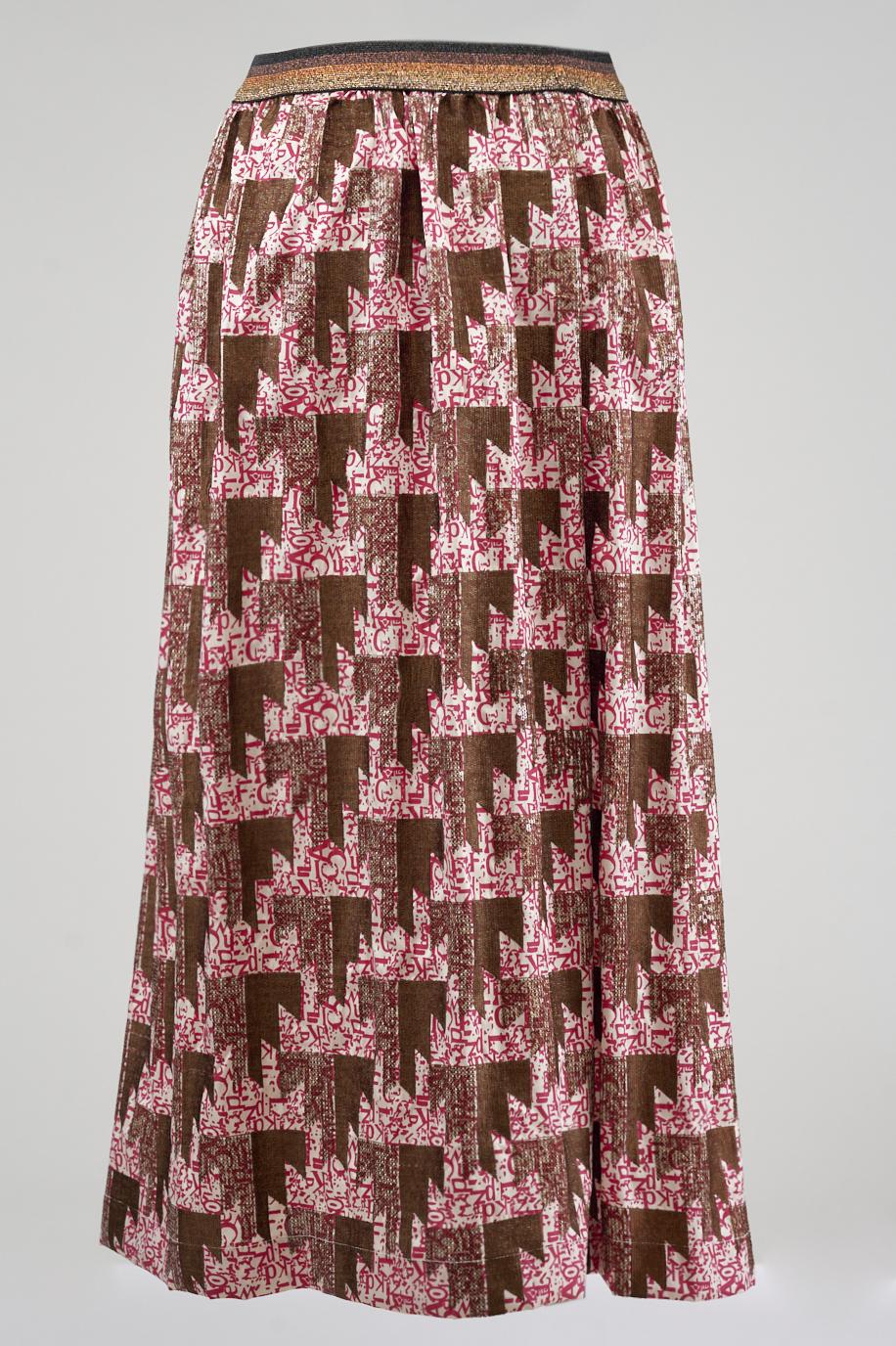 Save The Queen Gonna Lunga Stampata E Ricamata