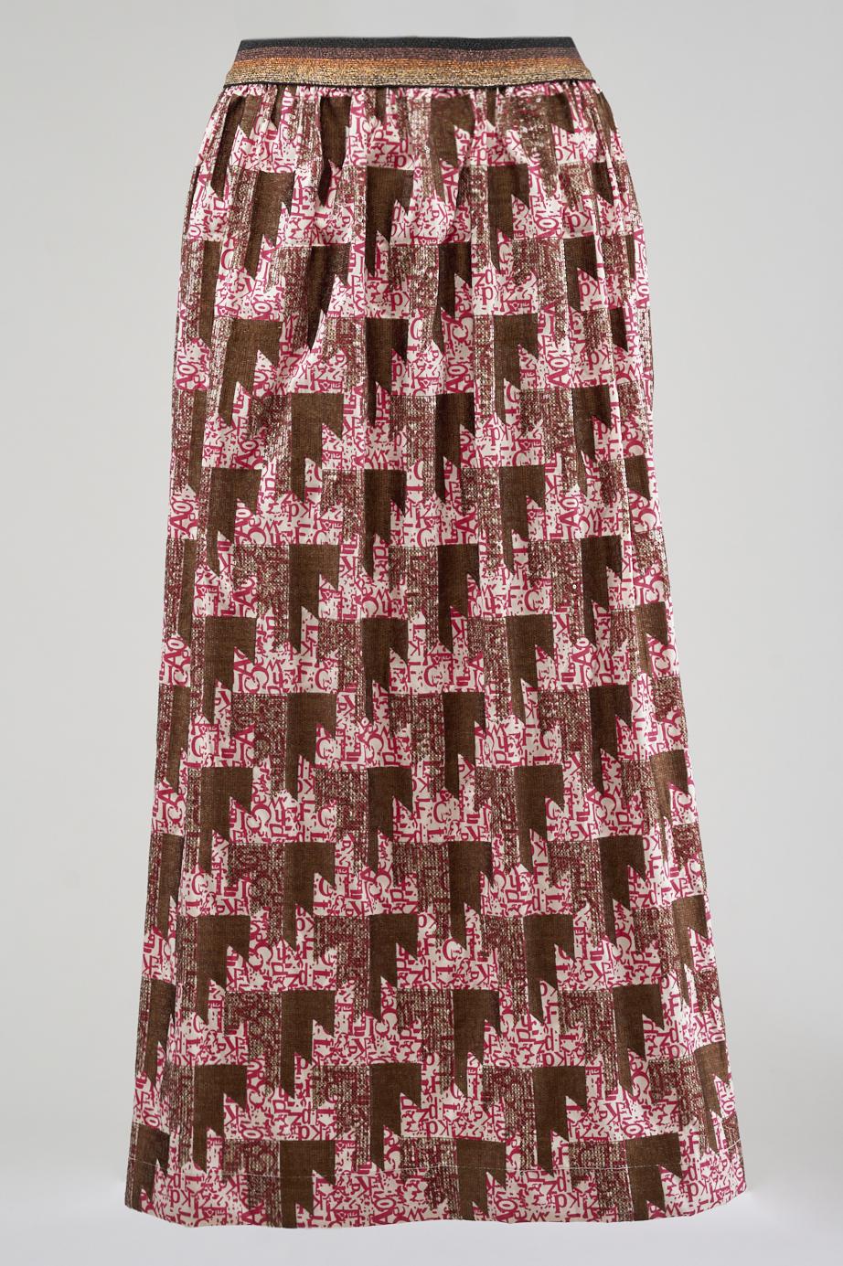 Save The Queen Gonna Lunga Stampata E Ricamata