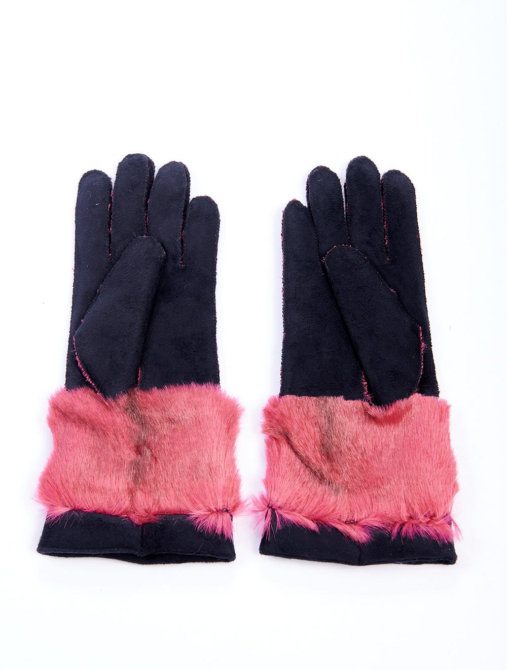 Save The Queen Guanti Con Polsino In Eco Pelliccia