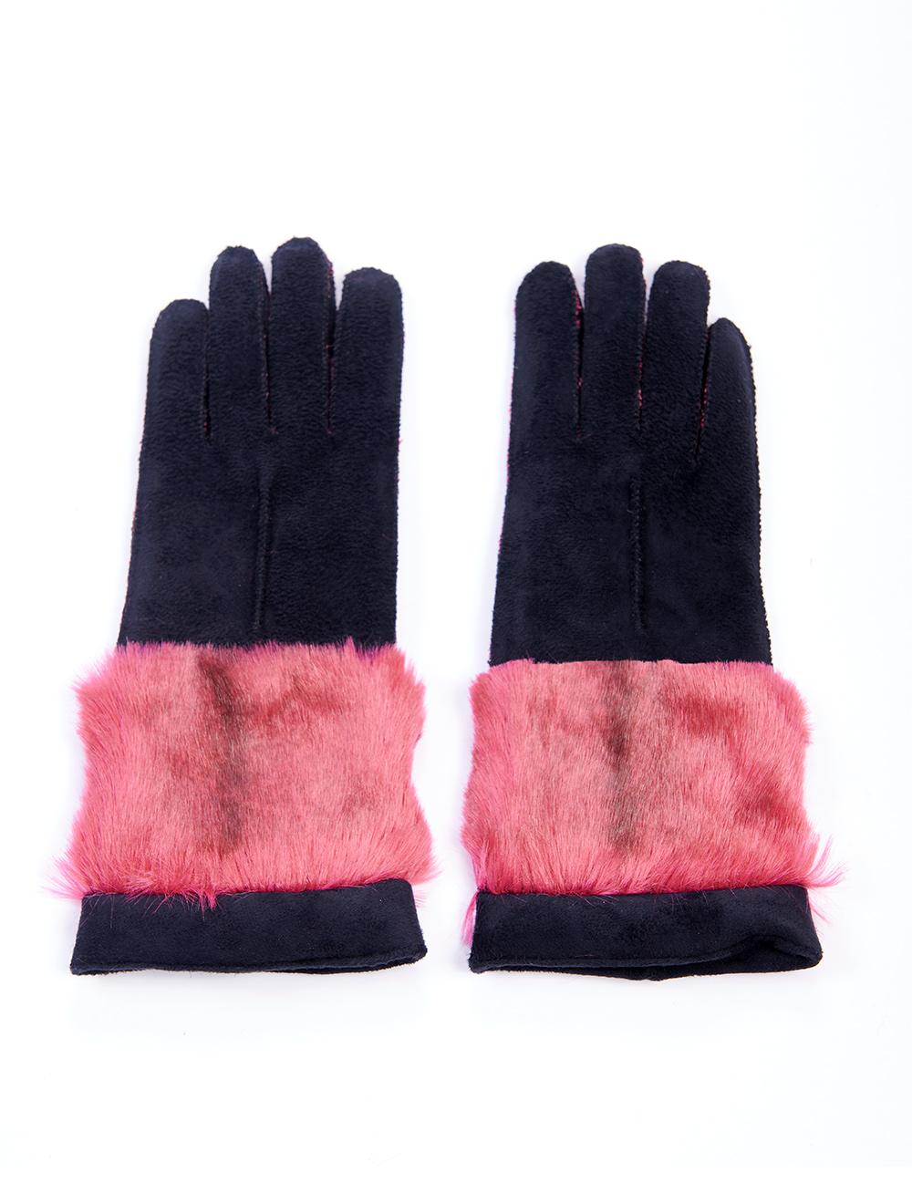 Save The Queen Guanti Con Polsino In Eco Pelliccia