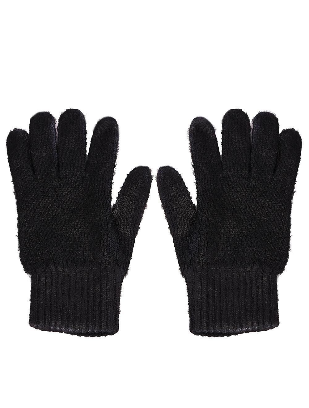 Save The Queen Guanti In Lana Nera