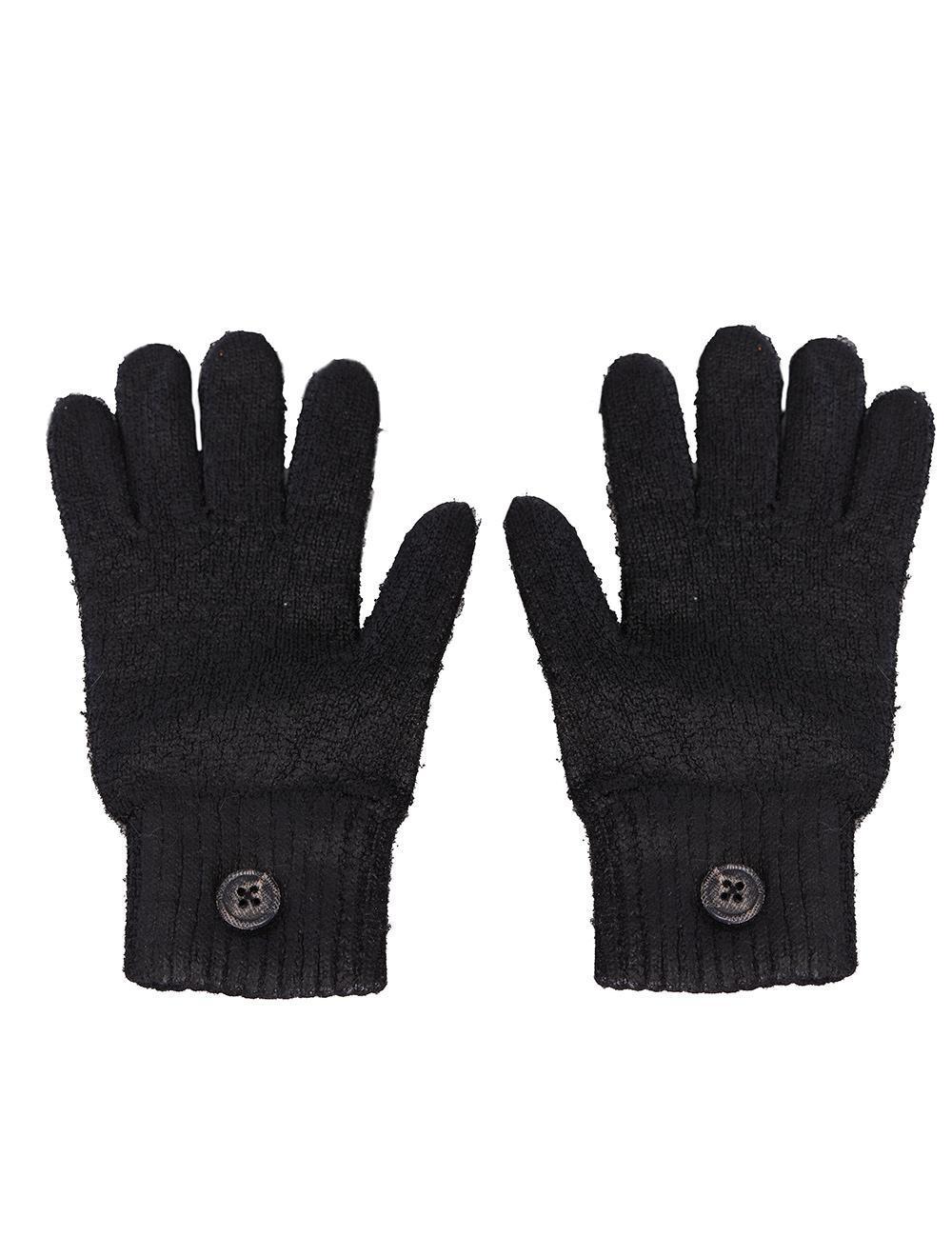 Save The Queen Guanti in lana nera