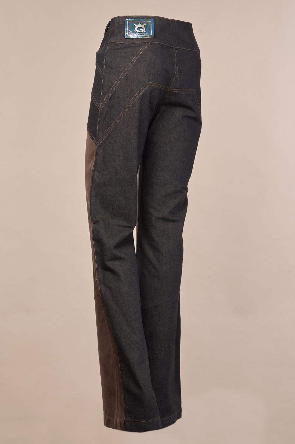 Save The Queen Jeans Con Pelle