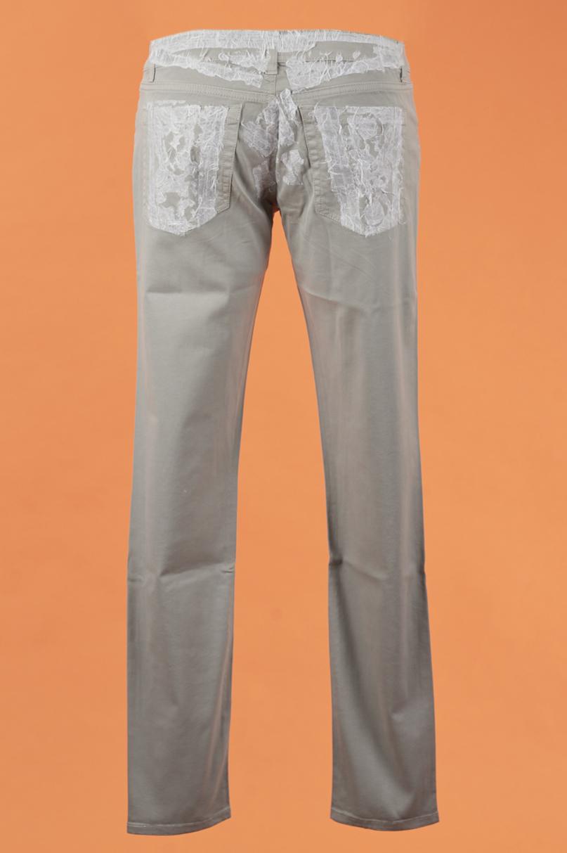 Save The Queen Jeans In Cotone Ricamato