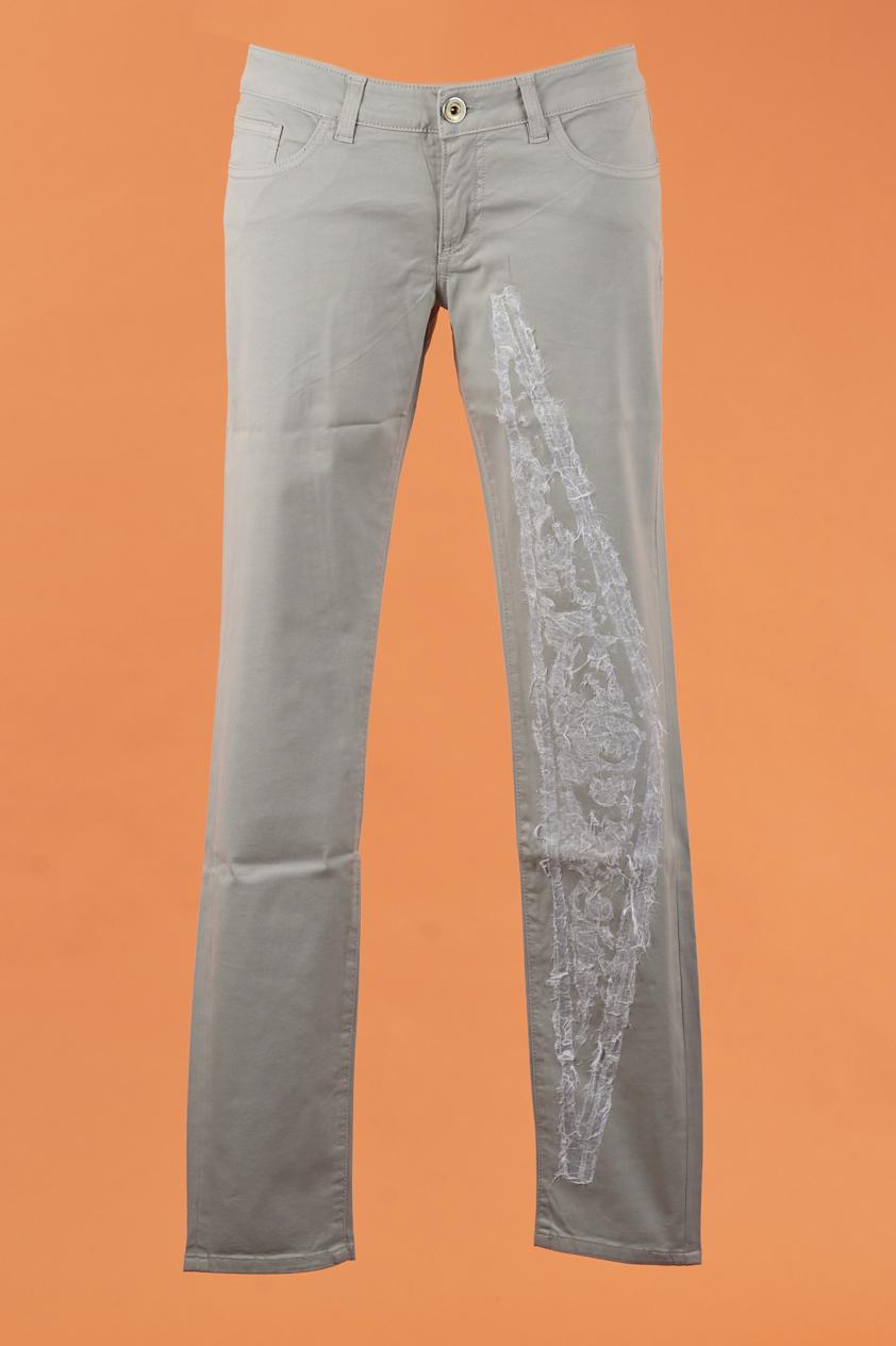 Save The Queen Jeans in cotone ricamato