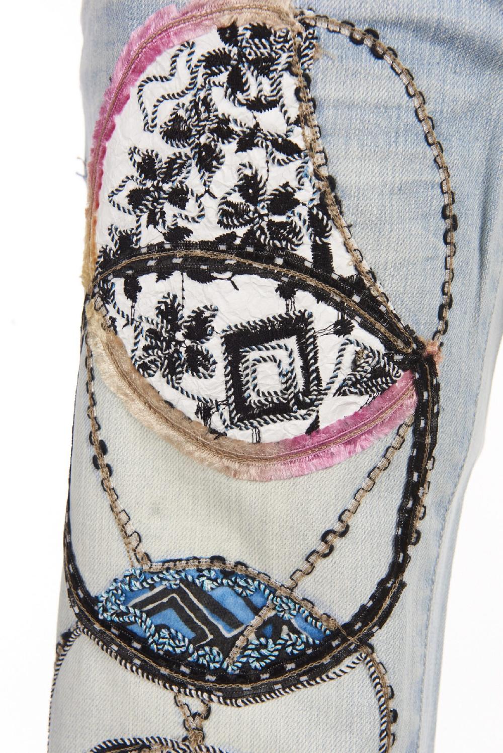 Save The Queen Jeans Ricamati