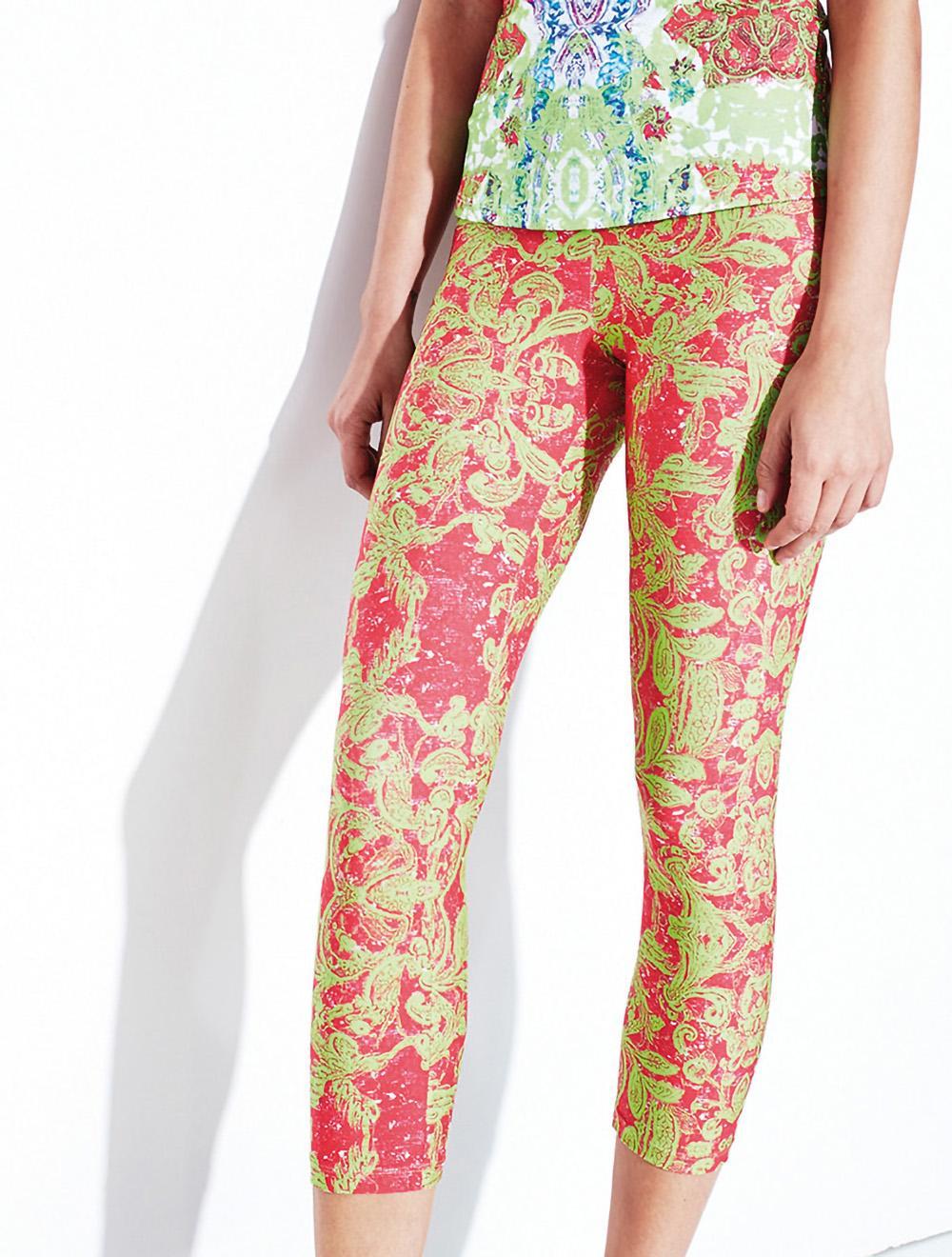 Save The Queen Leggings Capri con stampa fantasia