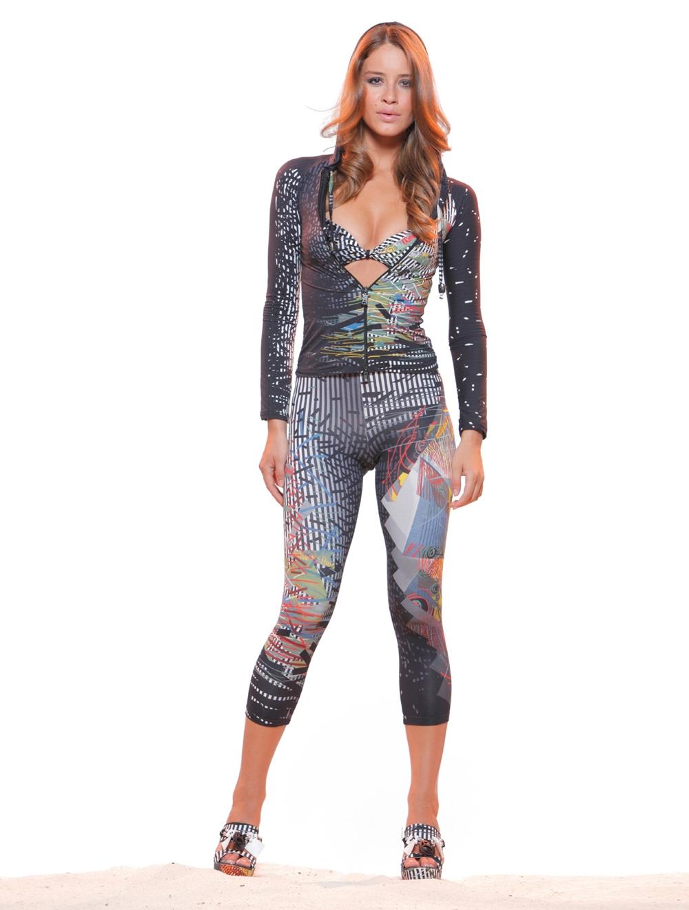 Save The Queen Leggings In Tessuto Elasticizzato