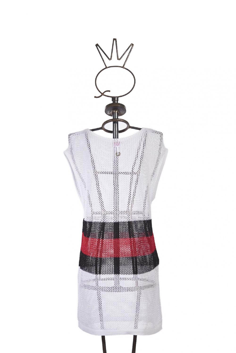 Save The Queen Maglia A Tunica Bianca Nera E Rossa