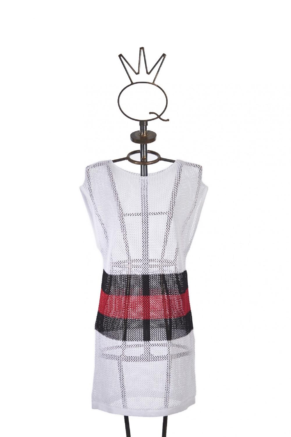 Save The Queen Maglia A Tunica Bianca Nera E Rossa