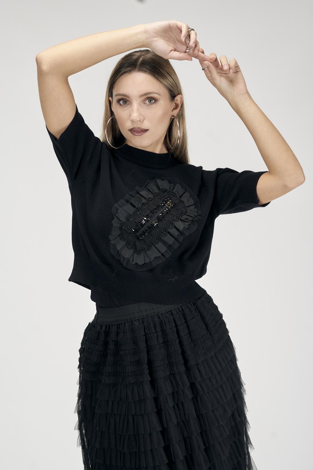 Save The Queen Maglia corta nera