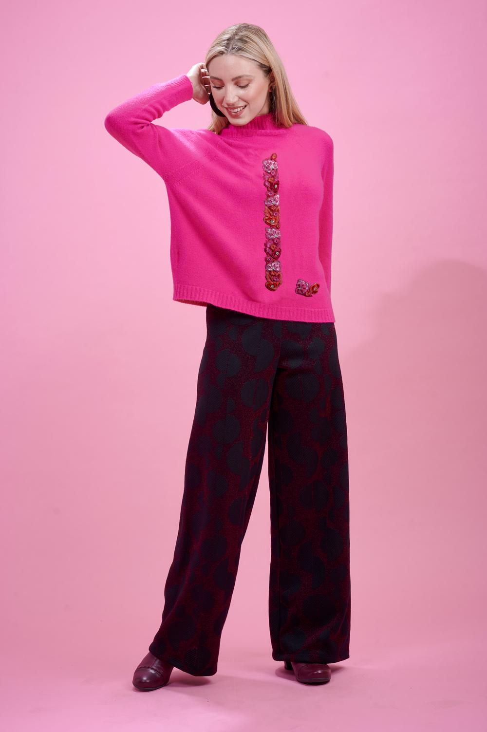 Save The Queen Maglia In Tricot Fuxia Fluo