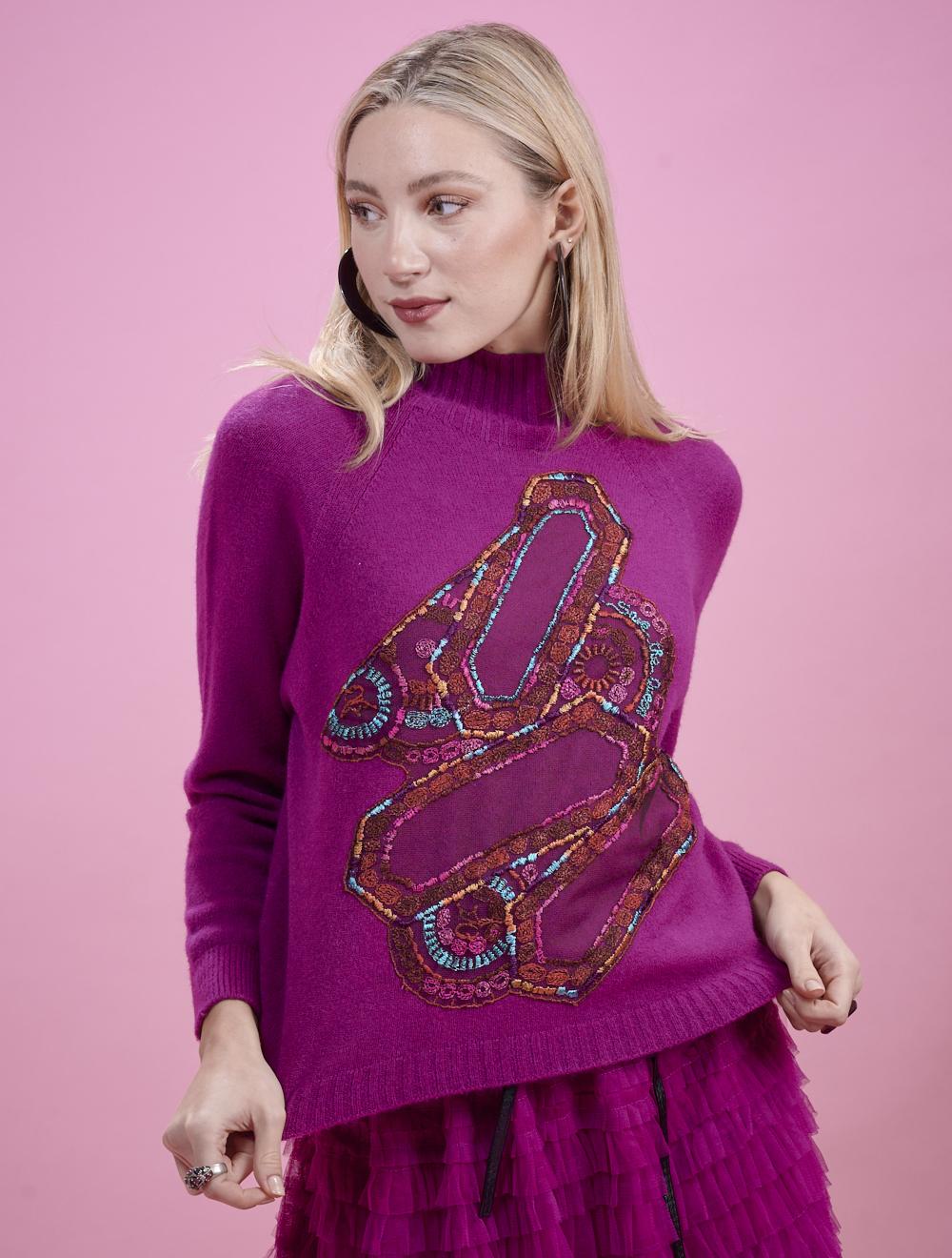 Save The Queen Maglia in tricot fuxia