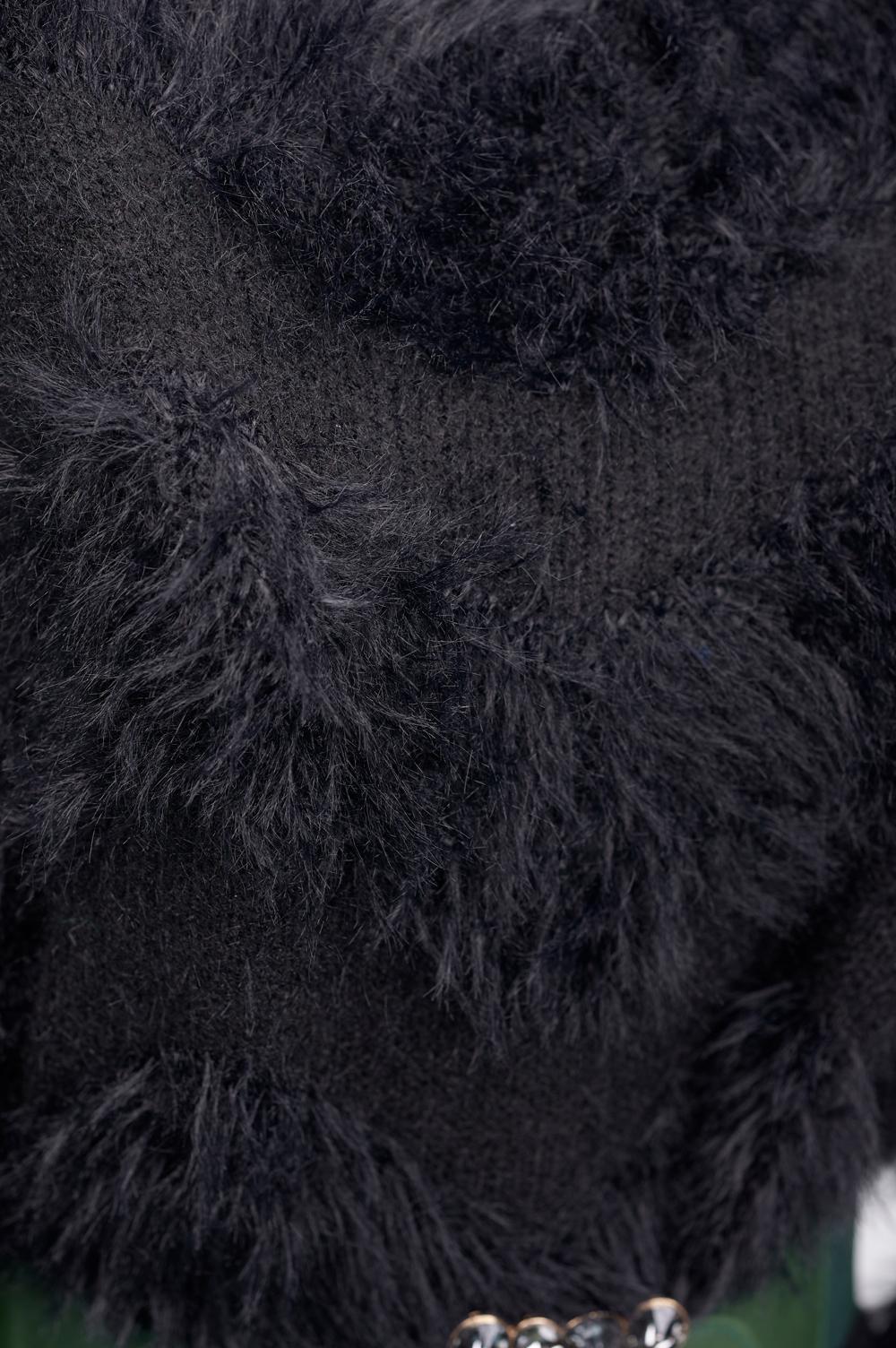 Save The Queen Maglia In Viscosa Nera Con Cintura