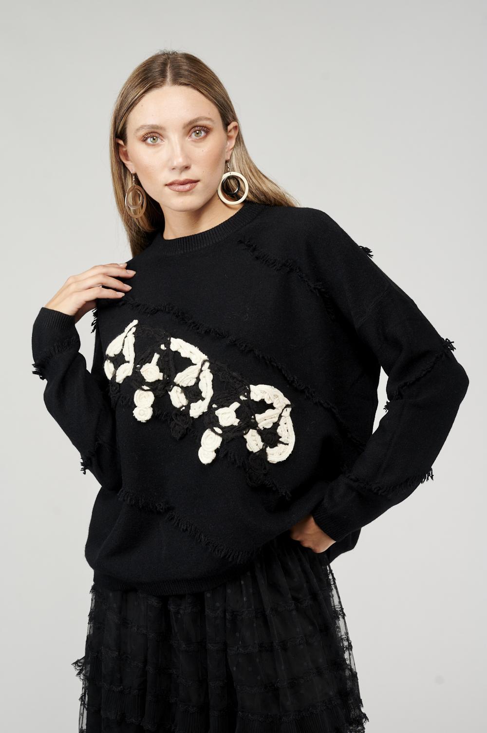 Save The Queen Maglia larga nera