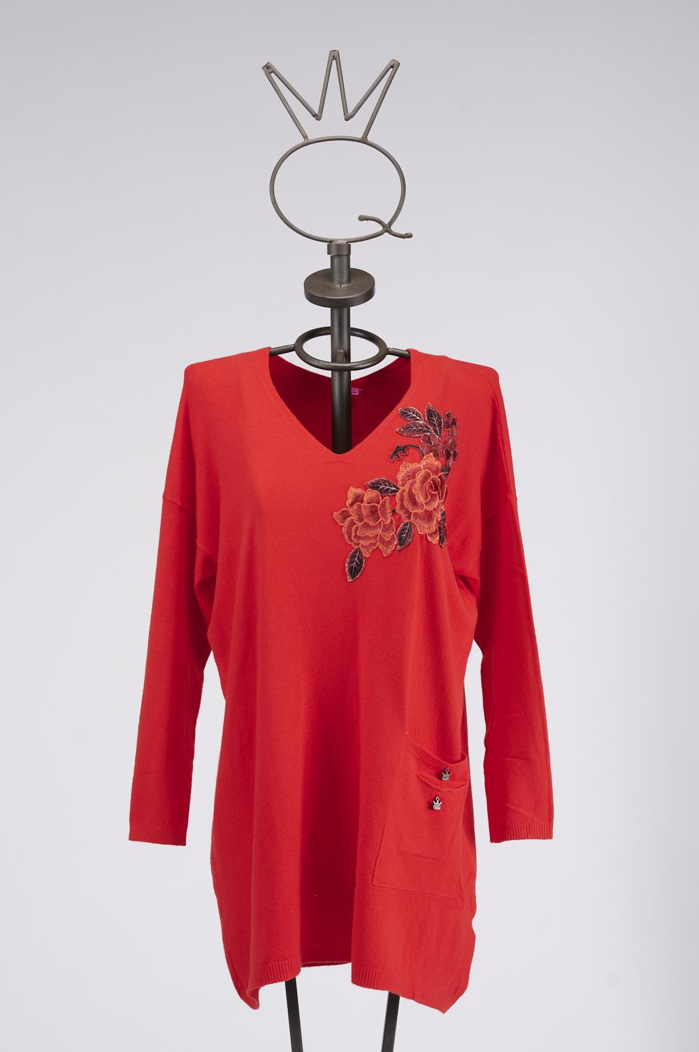 Save The Queen Maglia Lunga Con Ricamo