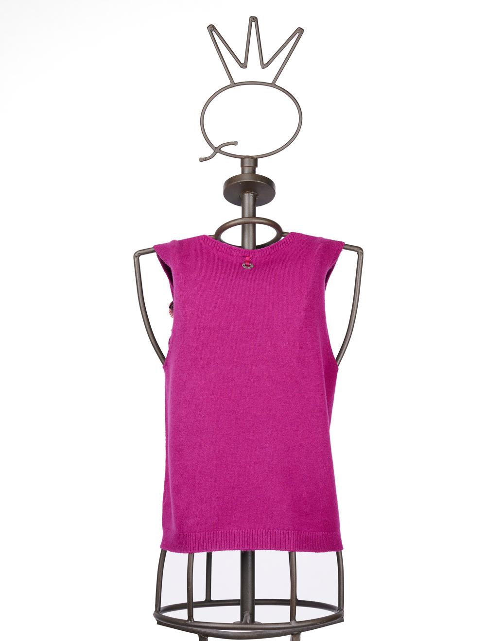 Save The Queen Maglia Senza Maniche Fuxia