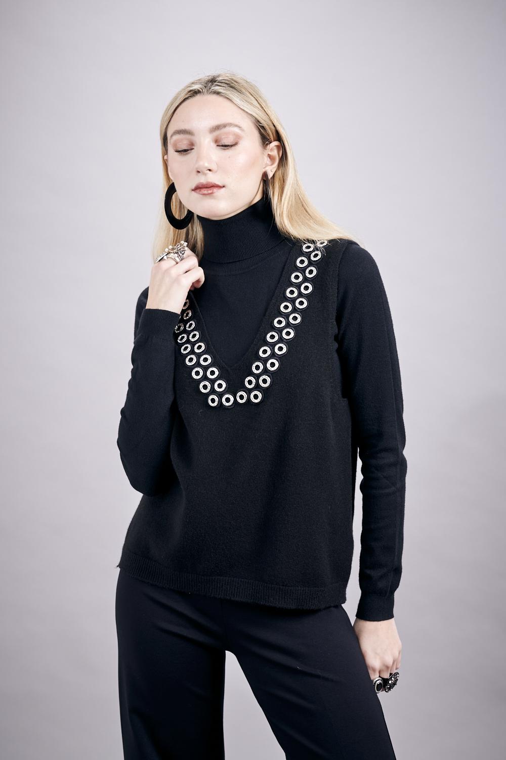 Save The Queen Maglia Senza Maniche Nera