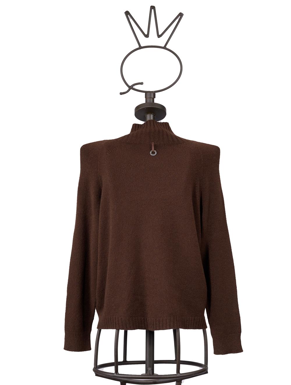 Save The Queen Maglia Tricot Color Cioccolato