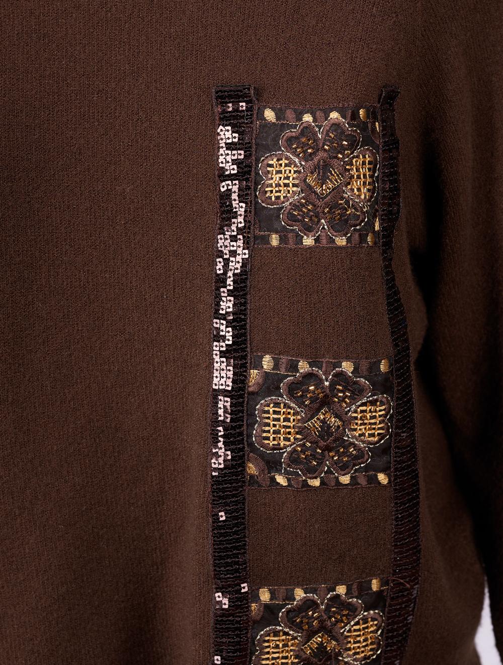 Save The Queen Maglia Tricot Color Cioccolato