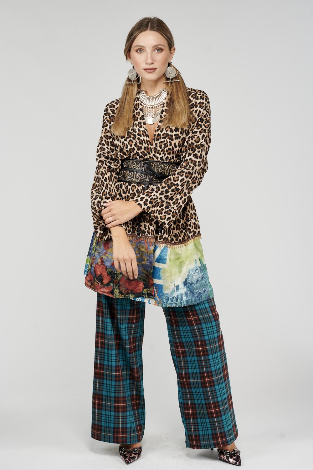 Save The Queen Pantalone Largo A Quadri