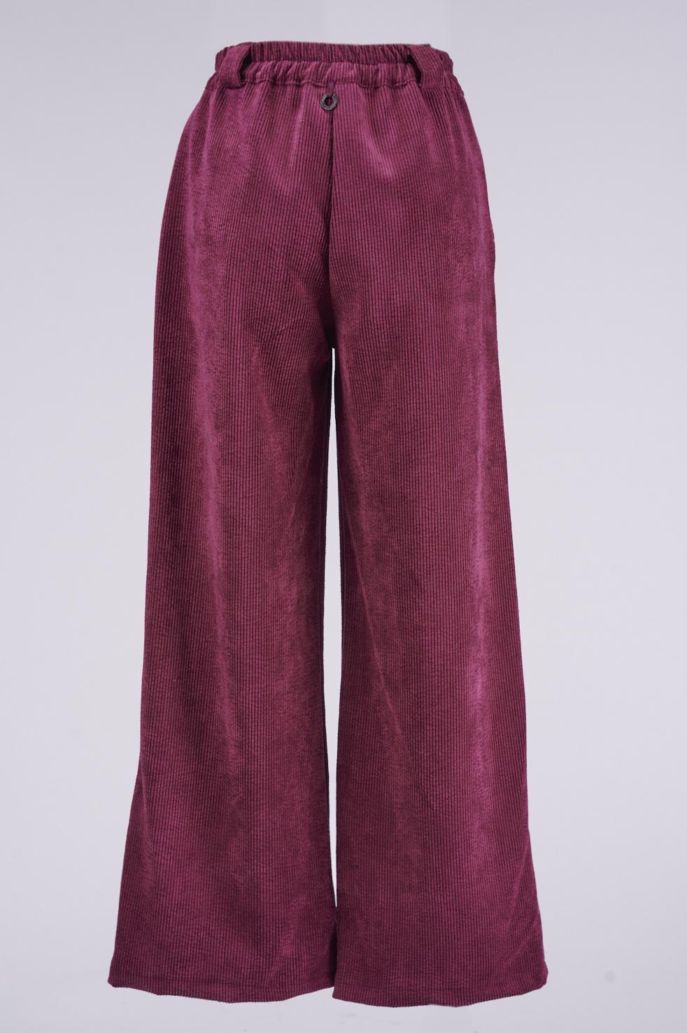 Save The Queen Pantalone Largo In Velluto