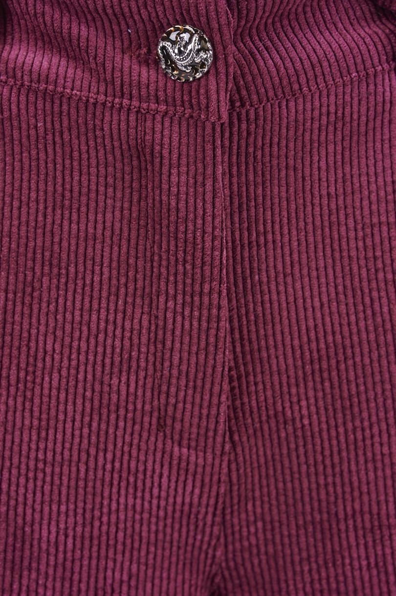 Save The Queen Pantalone Largo In Velluto