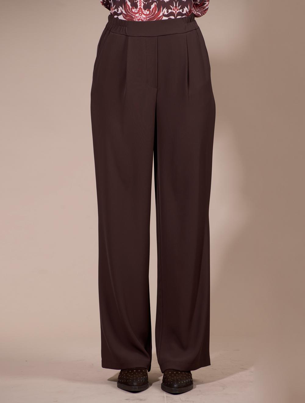 Save The Queen Pantalone Largo Marrone