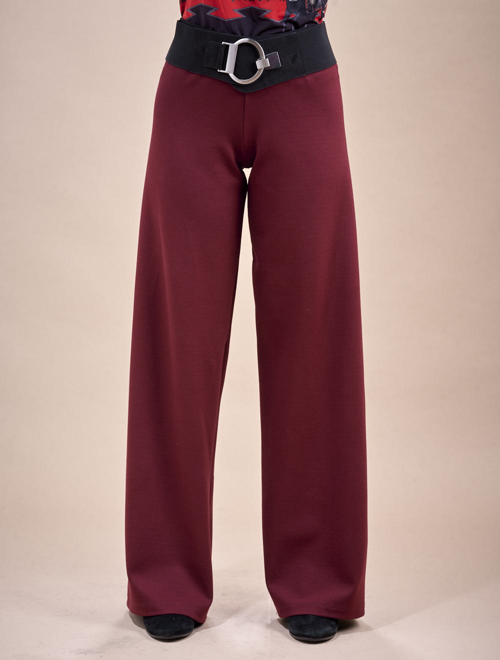 Save The Queen Pantalone Palazzo Bordeaux