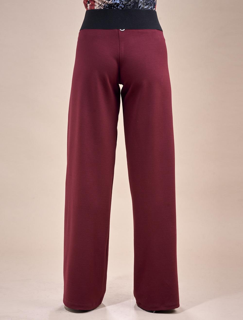 Save The Queen Pantalone Palazzo Bordeaux