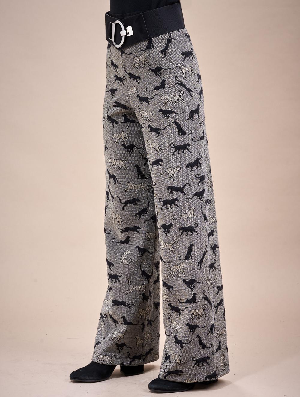 Save The Queen Pantalone Palazzo In Jacquard