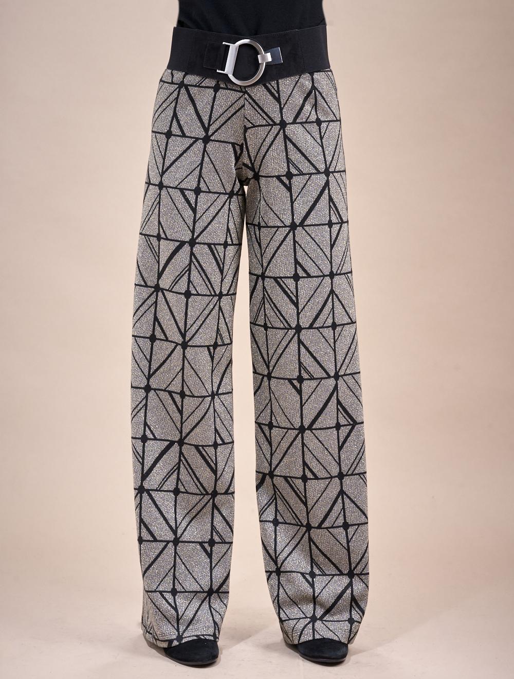 Save The Queen Pantalone Palazzo In Jacquard