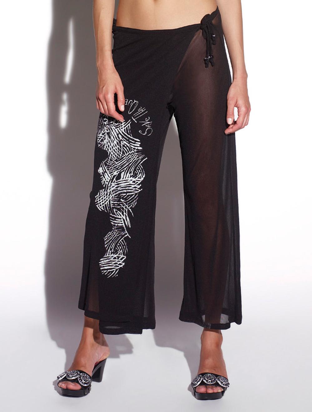 Save The Queen Pantalone pareo nero